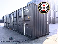 NEW 40FT SEA CAN SHIPPING CONTAINER W/ 4 SIDE DOORS