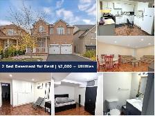 2 Bedroom Basement for Rent – Hwy 50 & Cottrell, Brampton