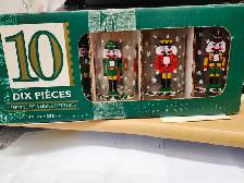 Vintage Libbey Nutcracker Christmas Drink Glasses, Set of 10 in - Photo 2