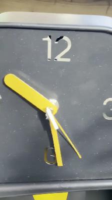 Sardine Tin Pendulum Wall Clock - Black Metal - New w/ Tags - Photo 9