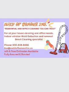 Maid Of Honour Inc. Cleaning Lady