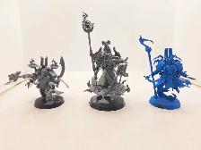 Warhammer 40k Thousand Sons 3 Exalted Sorcerers 1 Primed Blue