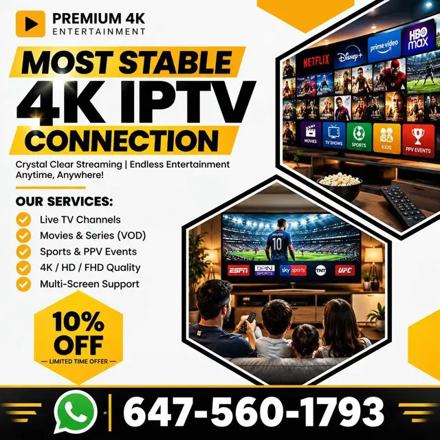 Premium UHD ÏPTV Entertainment Available