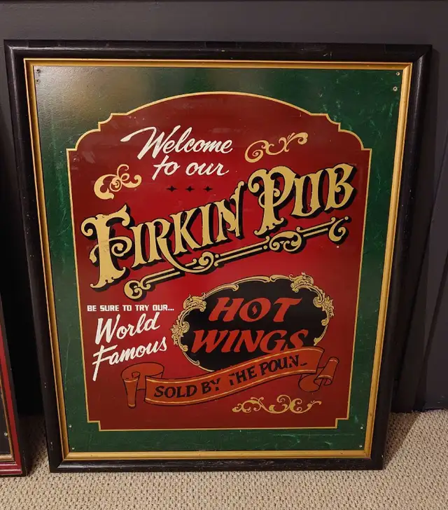 Framed Firkin Pub Art
