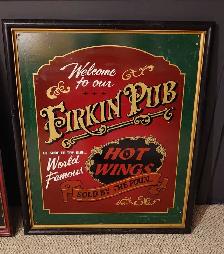 Framed Firkin Pub Art