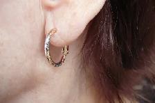Chaînes et Boucles d'oreilles , rosée et argent , S -STEELX - Photo 3