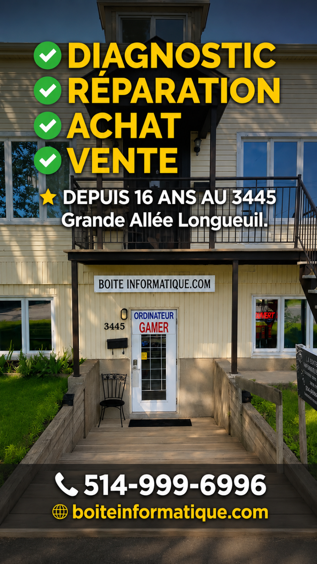 VENTE et  R É P A R A T I ON, laptop, pc gaming, depuis 17 ans