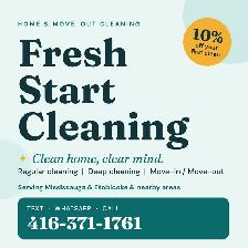 Fresh Start Cleaning: Reliable House Cleaner 10% Off First Clean