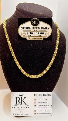 10K  yellow Gold Byzantine Chain # R61