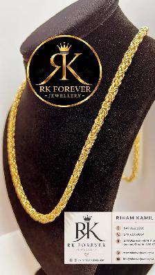 10K  yellow Gold Byzantine Chain # R61 - Photo 3