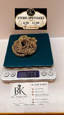 10K  yellow Gold Byzantine Chain # R61 - Photo 5