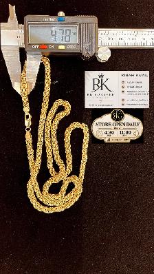 10K  yellow Gold Byzantine Chain # R61 - Photo 7