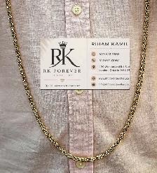 10K  yellow Gold Byzantine Chain # R61 - Photo 8