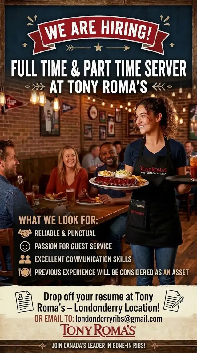 Full time or Part time server