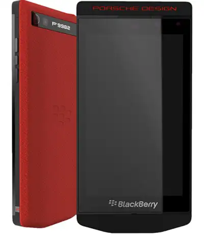 RED Blackberry Porsche design p'9982  ACCESSORIES in BOX