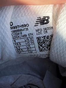 New Balance 997H Sneakers Men US 9 Grey Blue New W Tags - Photo 10