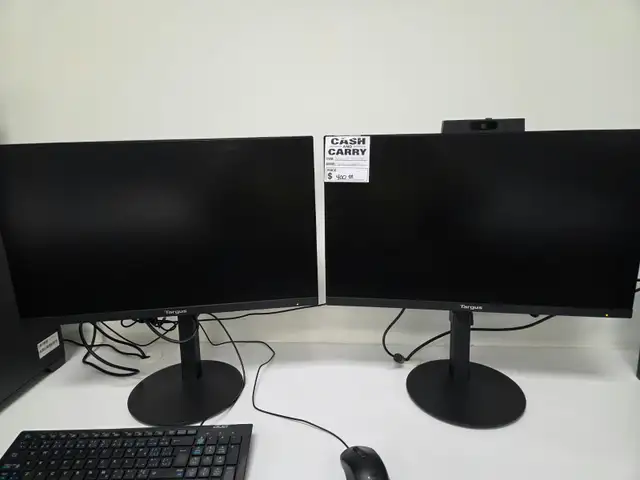 ️ Targus Dual 24-Inch Monitor Setup with Webcam – $350