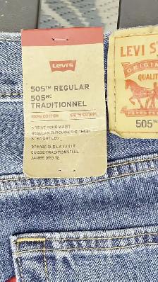 Levi's 505 Regular Jeans Men 34x30 Medium Wash New W Tags - Photo 10
