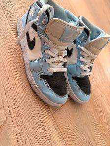 Air Jordan 1 Mid "Ice Blue," Youth Size 7Y