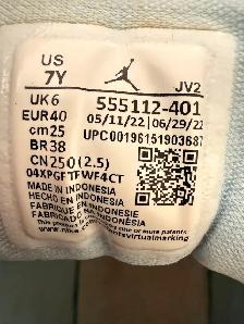 Air Jordan 1 Mid "Ice Blue," Youth Size 7Y - Photo 2