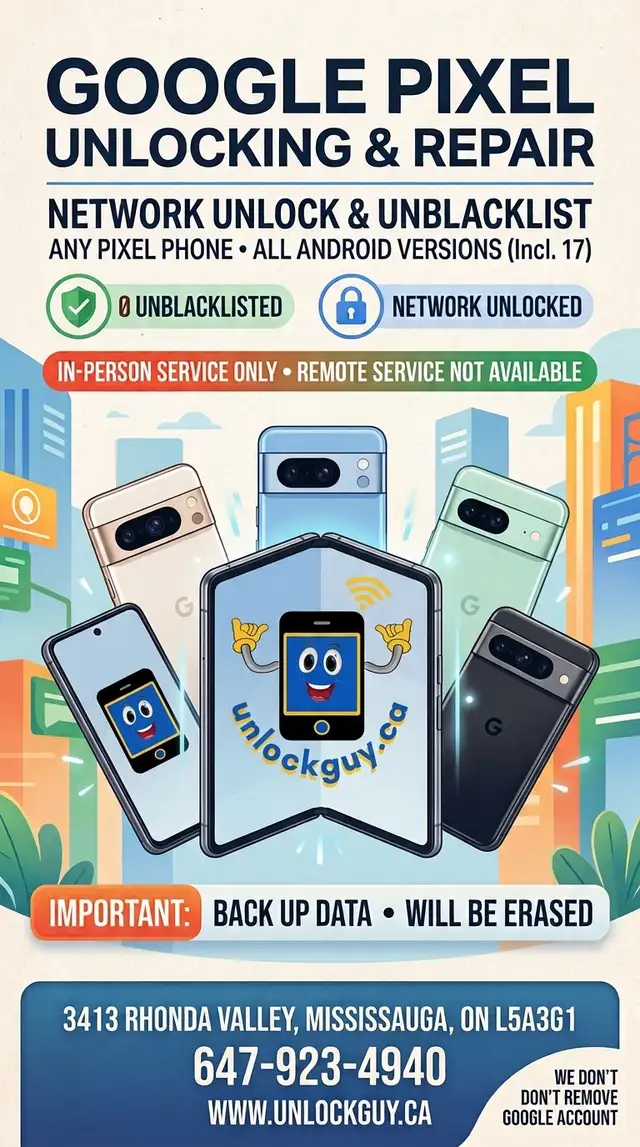 Google Pixel Network Unlocking & Unblacklisting (IMEI REPAIR)