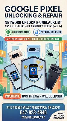 Google Pixel Network Unlocking & Unblacklisting (IMEI REPAIR)