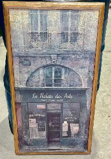 Large Wood Framed Print "Le Relais des Arts" (Chiu Tak Hak)