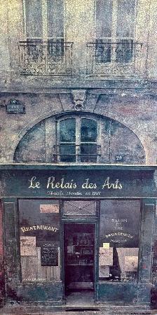 Large Wood Framed Print "Le Relais des Arts" (Chiu Tak Hak) - Photo 3