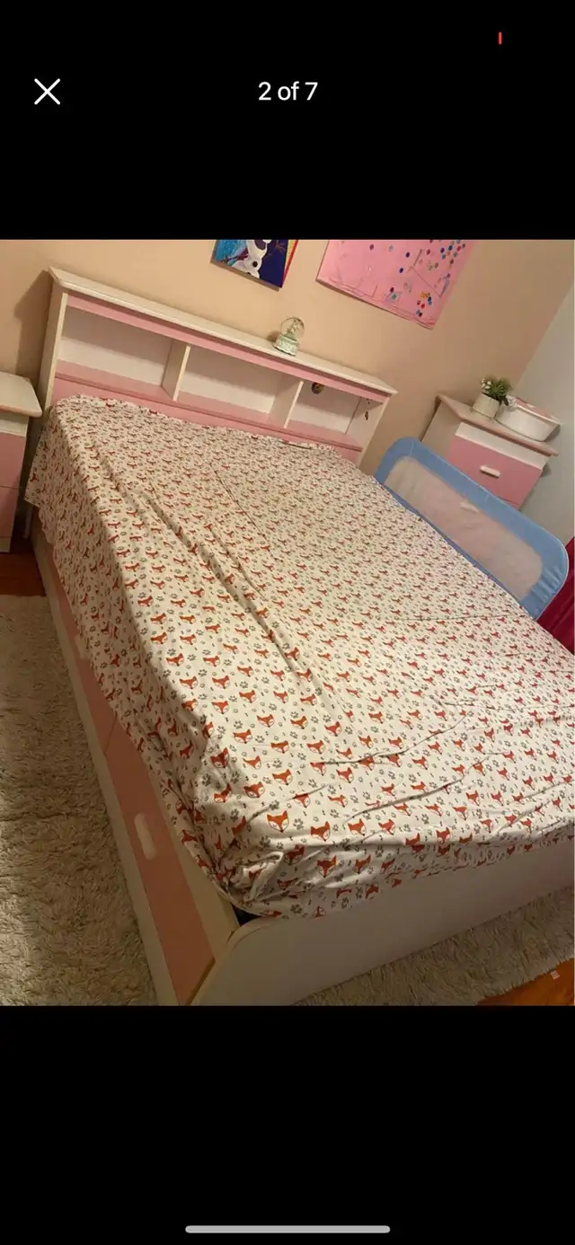 Ikea Double Bed   Dressing Table