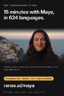 Maya, AI coach by phone: 624 languages, first session free - Photo 3