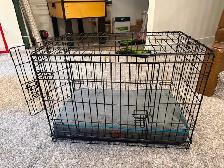 Dog crate ideal for dog up to 45lbs with 2 entry doors - Photo 2