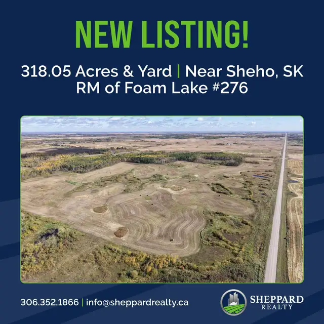 2 Quarter Sections   Yard Site | Near Sheho, SK