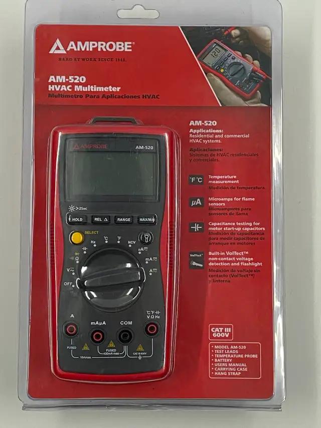 AMPROBE AM-520 HVAC Digital Multimeter