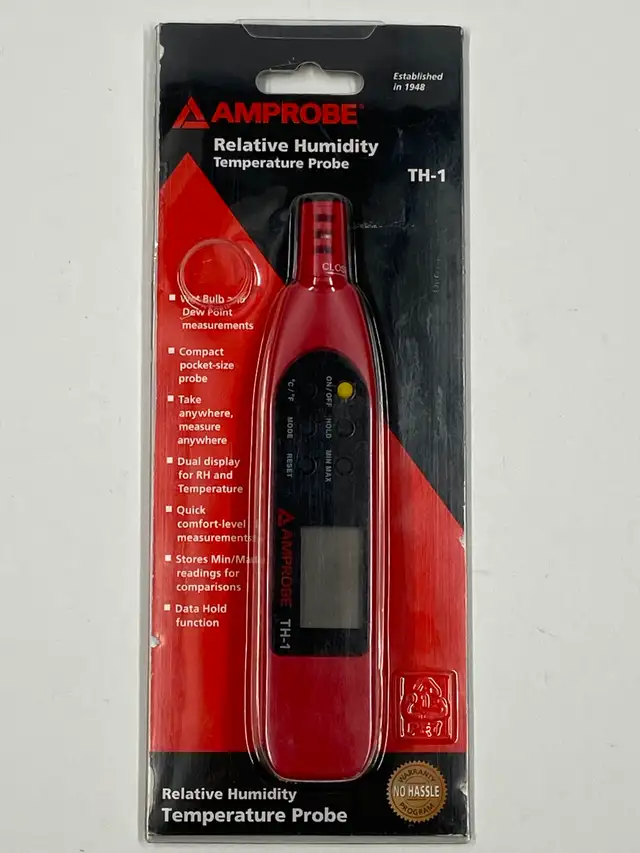 AMPROBE Relative Humidity and Temperature Probe. TH-1
