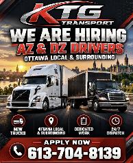AZ and DZ Driver HIRING