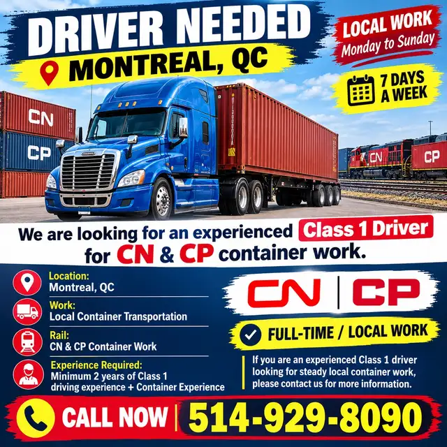 Class 1 Driver Montreal