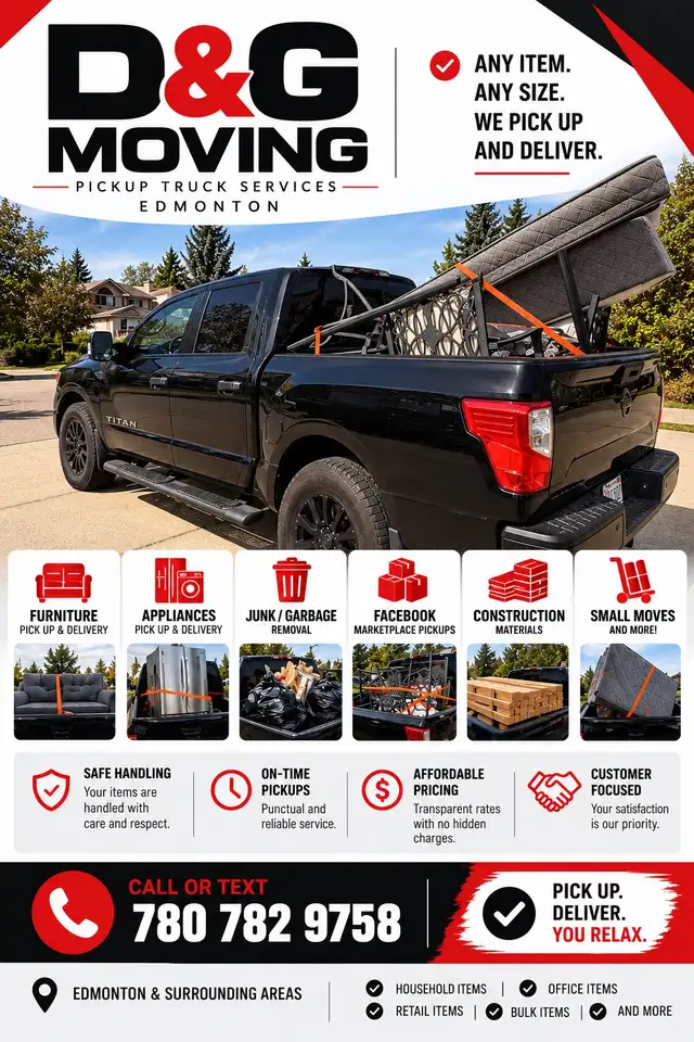 PICK UP TRUCK SERVICES - EDMONTON