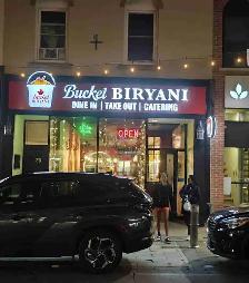 cashier for newly opened bucket biryani