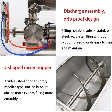 Used 100-1000ml Paste Mixing Filling Machine w/Big Hopper 160420 - Photo 7