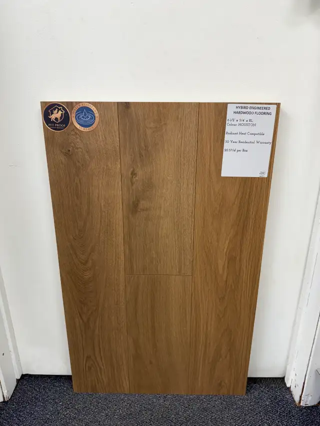 Water-Resistant Engineered Hardwood $3.69/sq. ft.