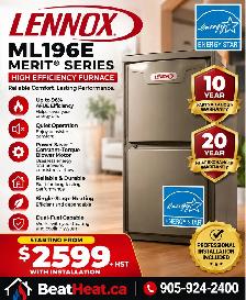 LENNOX 96% HIGH EFFICIENCY FURNACE WITH INSTALLATION FROM $2599 - Photo 2