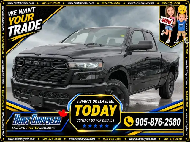 2026 RAM 1500 BLACK EXPRESS | 20S | FOG LAMPS | STEEL SPORT HOOD