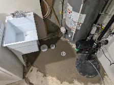 DRAIN SNAKE SUMP PUMP ISSUE WATERPROOFING ROUGH IN WASHROOM WET - Photo 2