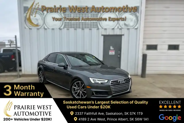 2017 Audi A4 Technik Quattro | Heated Seat | Power Tailgate