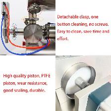 1000ml Paste Filling Machine w/Horizontal Mixing Hopper160420 - Photo 9
