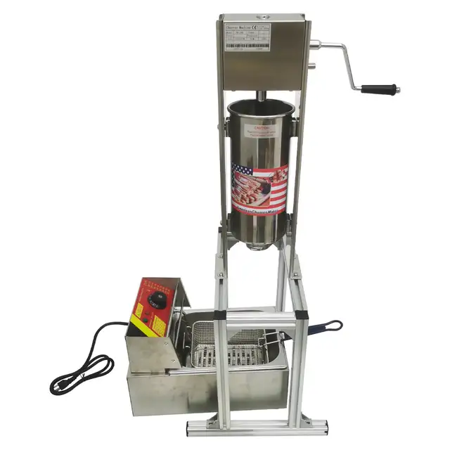 110V 5L Churro Fried Dough Sticks Machine 6L Fryer Cook 020028