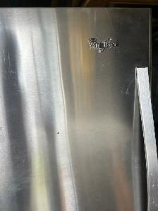 Stainless Whirlpool Fridge - used very little $400.00 - Photo 2