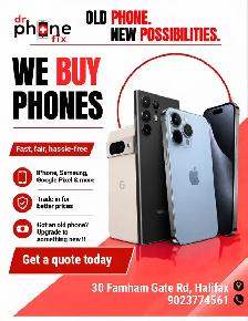 We buy used phones, iPad, tablet