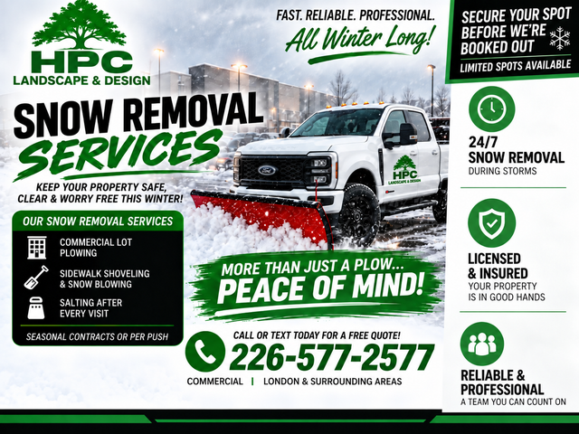 SNOW REMOVAL | COMMERCIAL | 226-577-2577