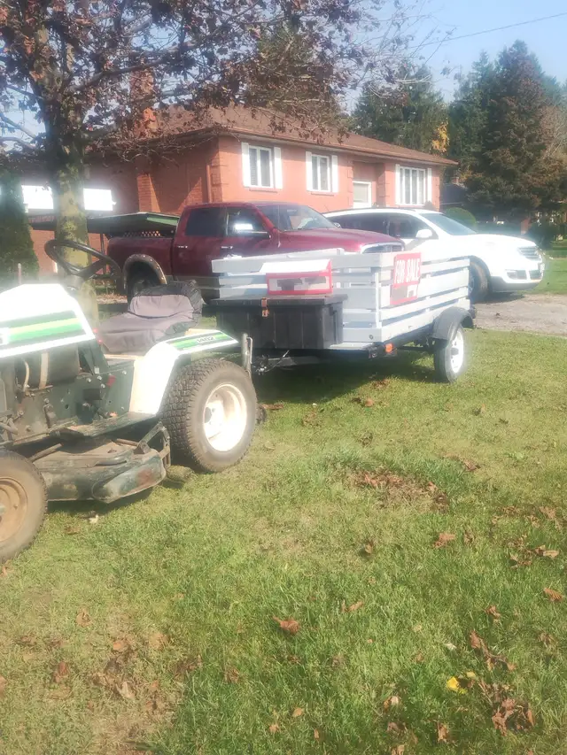 trailer 4x8 very light,can haul 1000 lb,behind lawntractor